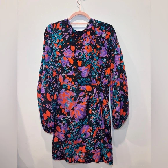*Essentiel Antwerp Wagging Floral Silk Jacquard Dress size 34 - Picture 2 of 8